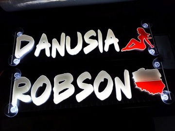 СВЕТОДИОДНЫЕ ИМЕННЫЕ ТАБЛИЧКИ, ЦВЕТНЫЕ, 50x16см