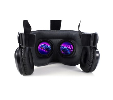VR GOOGLE С НАУШНИКАМИ ДЛЯ 3D-ПРИЛОЖЕНИЙ + ПУЛЬТ ДИСТАНЦИОННОГО УПРАВЛЕНИЯ