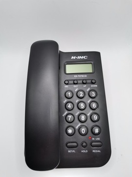 Проводной телефон N-INC KX-T076CID, черный