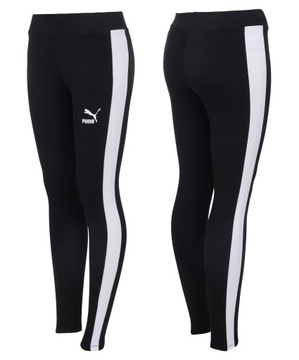 Puma legginsy getry damskie czarne bawełna 576283 01 S