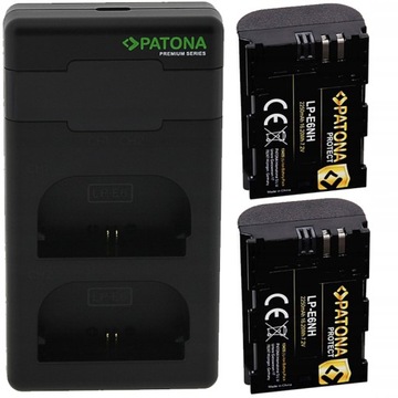 2x Akumulator PATONA PROTECT Canon LP-E6NH+ ładowa