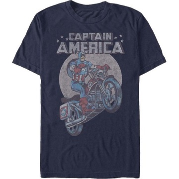 Motorcycle Captain America Marvel Comics T-Shirt