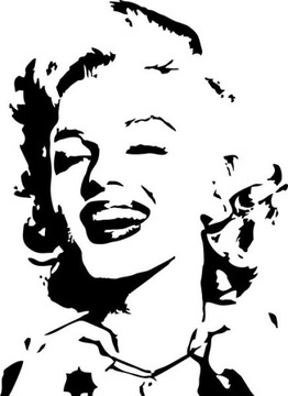 Marilyn Monroe naklejka na ścianę