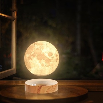 ЛЕВИТИРУЮЩАЯ ЛУНА НОЧНИК 3D MOON LED 3 ЦВЕТА