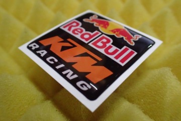 3D НАКЛЕЙКА KTM RACING RED BULL НАКЛЕЙКА 3,8 x 3,8 см