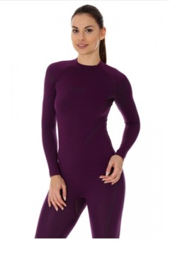 Bluza damska BRUBECK THERMO, L, fioletowa prezent