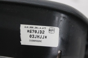 AIRBAG ULOŽENÍ ŘIDIČE 6J0880201A SEAT IBIZA 6J 08-12