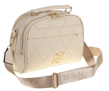 M&Mz Elegancka Torebka Damska listonoszka kuferek XB627 Beige