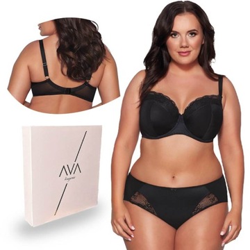 AVA 2112 biustonosz usztywniany FULL-CUP czarny 75F