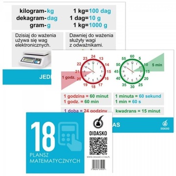 DIDASKO Zestaw plansz Polski Matmematyka Przyroda