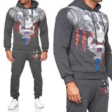 Komplet Dresowy Spodnie Bluza Athletic Skull