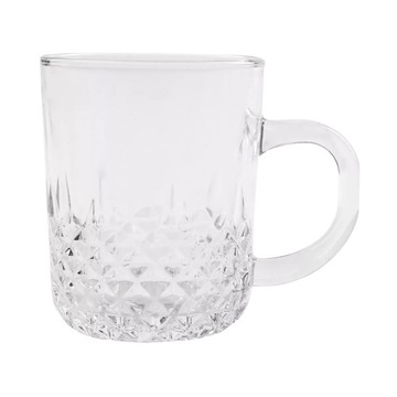 Szklanka do kawy herbaty 210 ml 1 szt. kubek szklany z uchem