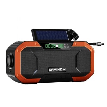5000mAh Emergency Solar Powered Hand Crank Radio Portable Outdoor Camping