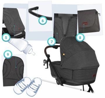 КОЛЯСКА SKIDDOU 4В1 MOSS 02 I + БАЗА CYBEX ATON 5