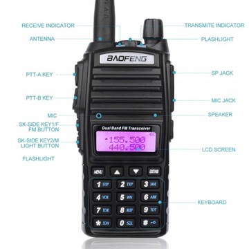 Baofeng UV-82 8W Новая полицейская спасательная служба