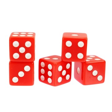 KOSTKA RPG CZERWONA KOŚĆ SZEŚCIOŚCIENNA K6 1,6 CM
