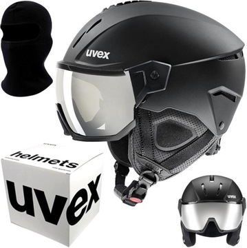 Kask narciarski UVEX INSTINCT VISOR 59-61cm black