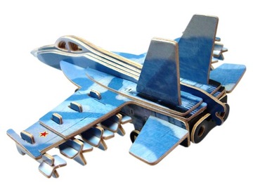 PUZZLE DREWNIANE 3D Samolot F-18 HORNET