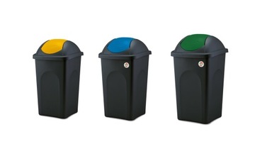 Kosz do segregacji śmieci 60l - 3szt