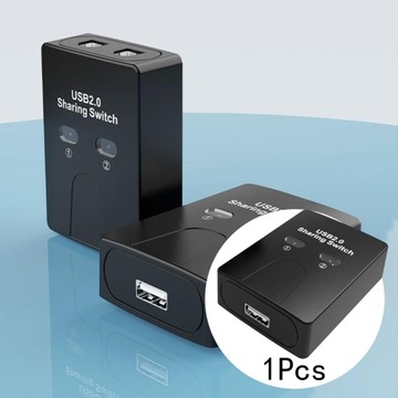 Устройство для совместного использования принтеров 2 в 1 Выход USB 2.0 Совместное использование 2 компьютеров Стабильный