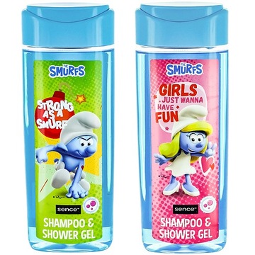 Smerfy Żel pod prysznic 2w1 dla dzieci 2x210ml Mix