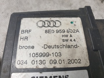 MOTOREK OKNO PRAVÝ ZADNÍ AUDI A4 B7 8E0959802A