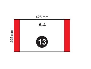 OKŁADKA NA PODR A4 ZWYKŁA NR 13 (20SZT), FOL-PLAST
