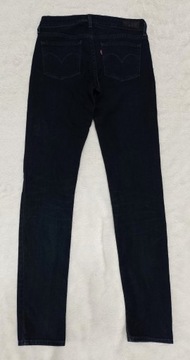 spodnie damskie LEVIS MID RISE SKINNY 25/32