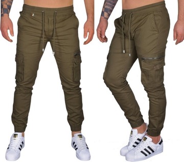 MĘSKIE BOJÓWKI SPODNIE ELASTYCZNE JOGGERY JAKOŚĆ