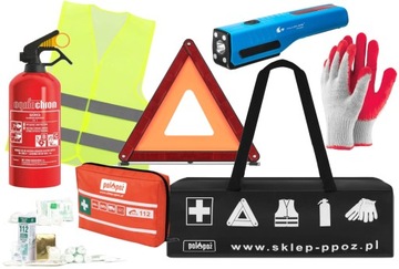 zestaw samochodowy w torbie SAFETY BLACK PL