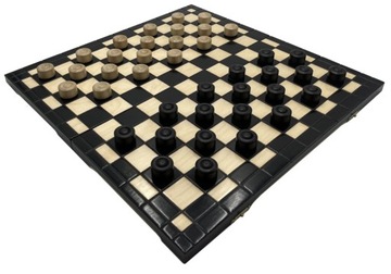 SZACHY SZAFRANIEC-Warcaby 100 polowe 40x40 Czerń