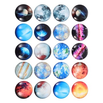 PLANET GLASS PLATCH DECOR 3D MAGNESY NA LODÓWKĘ