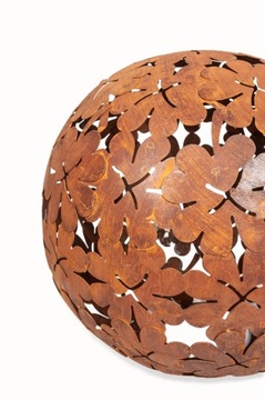 Декоративный садовый шар RUSTIC большой 35 см RUST RUST CORTEN