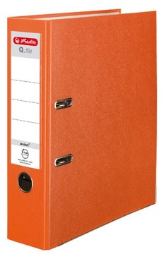 Segregator HERLITZ A4 80mm 8cm Q.file pomarańczowy