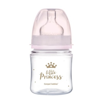 Canpol Butelka szeroka antykolkowa 120ml ROYAL