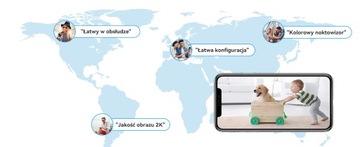 ЭЛЕКТРОННАЯ PTZ-КАМЕРА «НЯНЯ» WIFI ДОМАШНЯЯ IP 2,5K 4MP ВНУТРЕННЯЯ PTZ-КАМЕРА