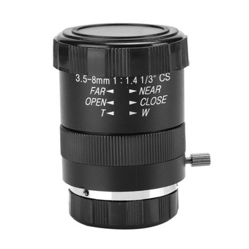 Obiektyw 3,5-8 mm 720P ze stopu aluminium CS-Mocowanie F1.4 do kamer CCTV z manualną przysłoną