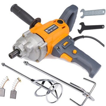 MIESZADŁO ELEKTRYCZNE DO ZAPRAW 2400W 2x MIESZALNIK MIXER 120mm MOCNE