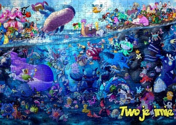 Puzzle+ imię Pokemon Detektyw Pikachu A4 70 el - RÓŻNE WZORY