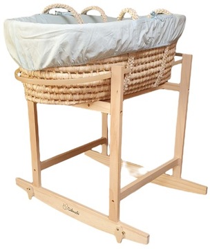Cichoszki Zestaw Premium z pościelą Kosz + Materac 6cm + Stojak