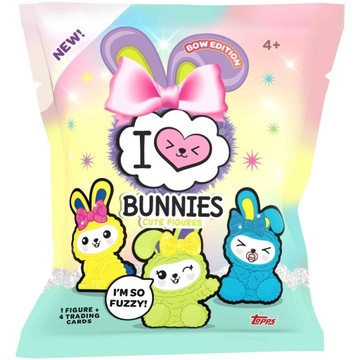 Figurki I Love Bunnies Saszetka 4 Karty Kolekcjonerskie Bow Edition Topps