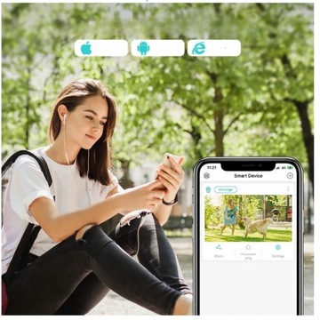 НАРУЖНАЯ ВРАЩАЮЩАЯСЯ IP-КАМЕРА С ЗУМом, WiFi, 4 МП, ЧЕРНАЯ, слежение на 270 градусов