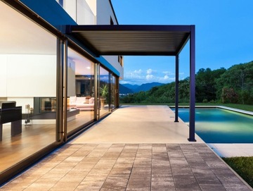 Pergola pawilon tarasowy ścienny Premium Wall 3x4