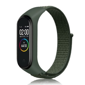 РЕМЕНЬ XIAOMI MI BAND 3 4 5 6, ЗАМЕНА НЕЙЛОНА, НЕЙЛОН СИНИЙ