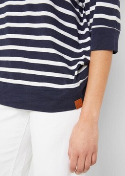 PASKI BIAŁO-GRANATOWE Z BAWEŁNĄ 48/50 1F1G24 BONPRIX T-SHIRT POLO W