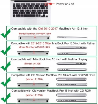Osłona Ochronna klawiatury MacBook Pro air 13