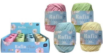 ET INTERDRUK рафія на котушці 20 м PASTEL
