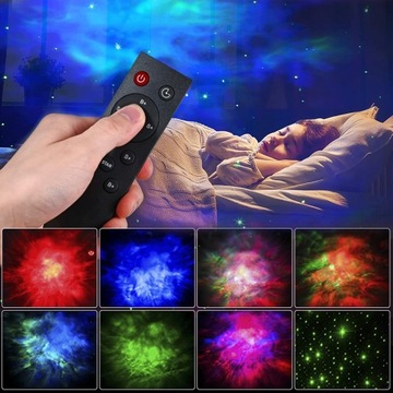 LAMPKA NOCNA LED PROJEKTOR GWIAZD NIEBA ASTRONAUTA DLA DZIECI