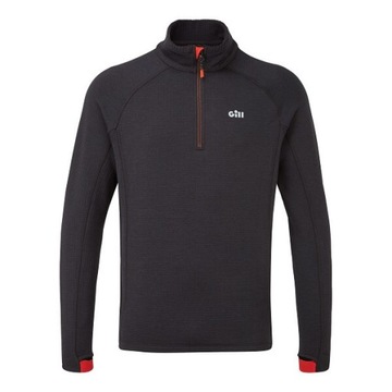 BLUZA OS THERMAL ZIP MĘSKA GRAFITOWA XL Termiczna ze stójką kołnierz 1081