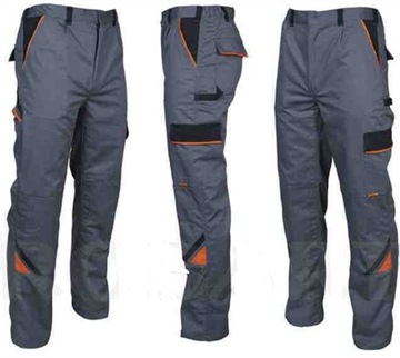 Spodnie robocze do pasa monterskie siwe Professional grey wzmacniane 57